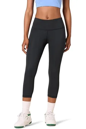 Amazon Damen Active Sculpt Workout Athleisure Capri-Leggings mit mittelhohem Bund, , XL