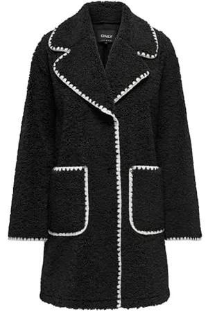 ONLY Damen ONLSALVIA Teddy Coat OTW Mantel, , S