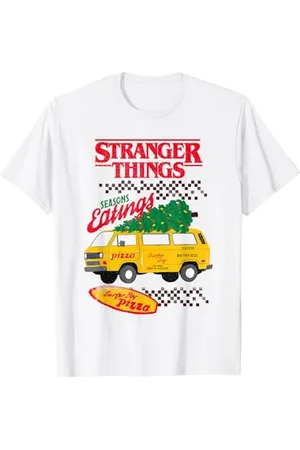 Stranger Things T-Shirt: Pizza Van, , S, Kurzarm, Unisex, Klassisch, Winter