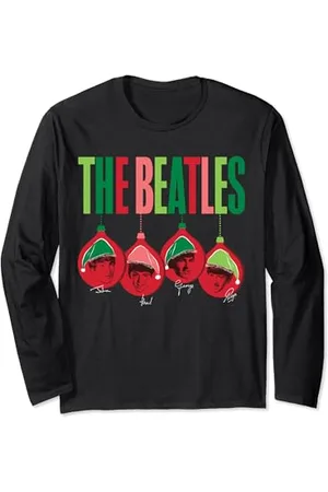 The Beatles – Weihnachtsmann-Ornamente mit Bandmitgliedern Langarmshirt