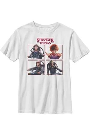 Stranger Things Cast Box Up YTH Crew neck White 116