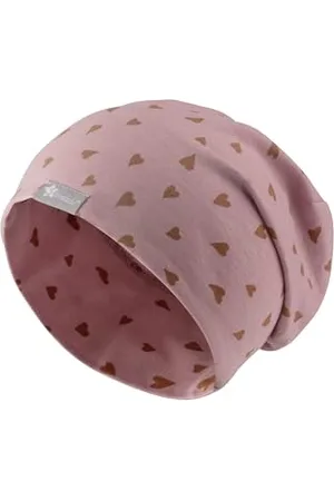 Sterntaler Beanie Herzen - Modische Babymütze aus Jersey mit Allover Druck - Mädchen UV-Schutz 30 Beanie Mütze - variabel tragbar - Baby und Kinder Übergangsmütze, , Größe 47