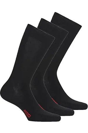 Dim Socken Atmungsaktive Stretch-Baumwolle Basique Baumwolle Herren x3, Black, 43-46