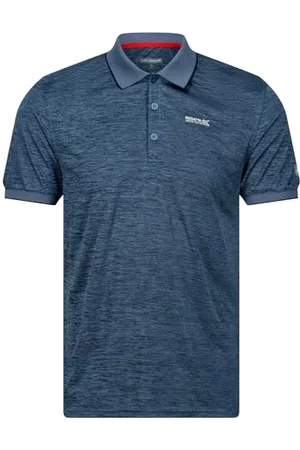 Regatta Herren Shirt Kurzarmshirt Funktionsshirt Poloshirt Remex II, Farbe:Dunkelblau, Artikel: , Größe:M
