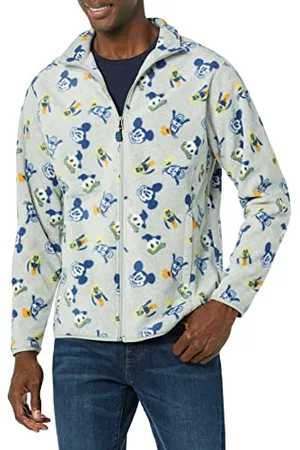 Amazon Disney | Marvel | Star Wars Herren Polarfleece-Jacke mit durchgehendem Reißverschluss und Stehkragen, , XS