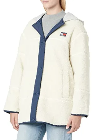 Tommy Hilfiger Damen Tjw Reversible Sherpa Jacket DW0DW14292 Gewebte Mäntel, , L
