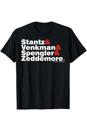 Ghostbusters White & Red Name Stack T-Shirt