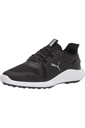 PUMA Herren Ignite Fasten8 Golfschuh, Schwarz Silver White, 42 EU