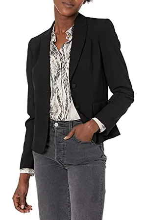 Calvin Klein Damen Blazer mit Zwei Knöpfen (Standard- und Petite-Größen) - - 44