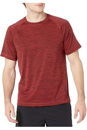 Amazon Herren Schmal Geschnittenes, Kurzärmeliges, Schnelltrocknendes UPF 50-Bade-T-Shirt, , XS