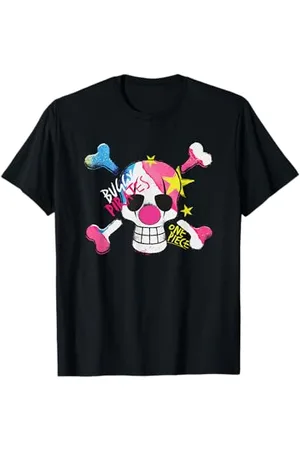 Onepiece Buggy Pirates Colour Logo Skull Clown & Crossbones T-Shirt
