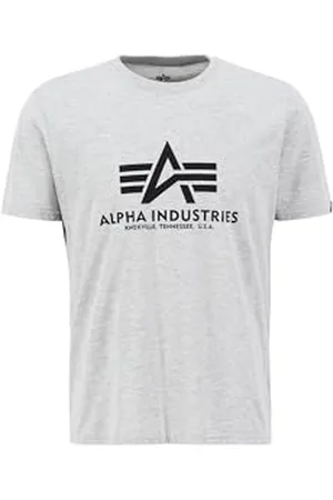 Alpha Industries Herren Basic T-Shirt,Grau ( 17), XX-Large