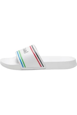 Hummel Unisex Pool Slide Retro Sandale, White, 44 EU