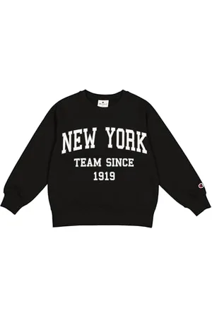 Champion Mädchen Legacy Script Shop G (405044) -Ultra-Light Soft Compact Powerblend Fleece Crewneck & Rib Cuffs Trainingsanzug Kinder, , 7-8 Years