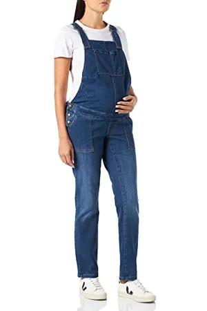 Mama;licious Damen Mlsinna Straight Denim Dungaree, , 30-32