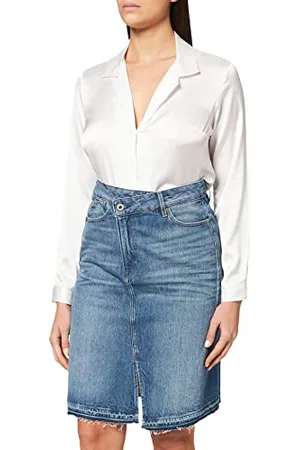 G-Star RAW Damen Joci Skirt Ripped Edge Rock, , 25