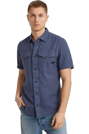 G-Star RAW Herren Marine Slim Hemd, , XS