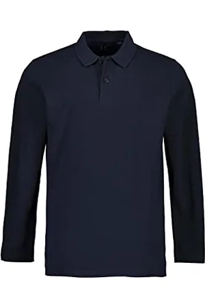 JP 1880 Herren große Größen Übergrößen Menswear L-8XL Poloshirt, Basic, Langarm, Piqué, bis 8 XL