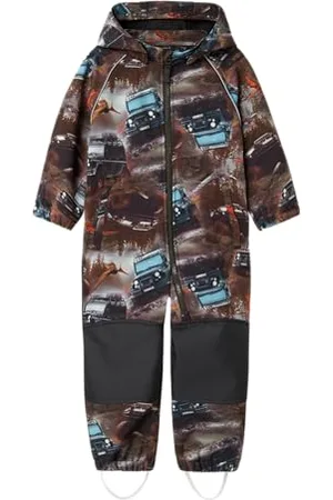 NAME IT Jungen Nmmalfa08 Softshell Suit Aop1 Fo Noos Regenanzug, , 86