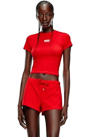 Diesel _UFSET-Sylvie Pigiama_Shirt_Rot_M