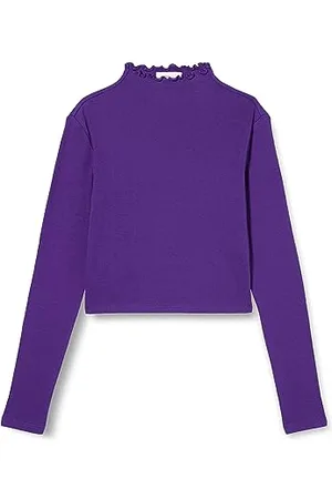 QS by s.Oliver Junior Mädchen Langarmshirt mit Stehkragen 176
