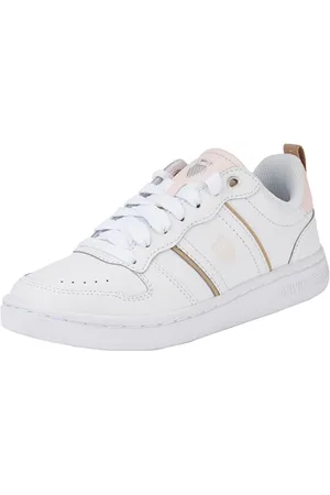 K-Swiss Damen Lozan Sneaker, White/HeavenlyPink/IrishCrea, 41.5 EU