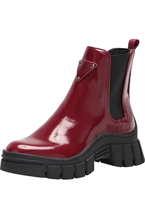 Guess Damen Hestia Springerstiefel, Rot/Ausflug, einfarbig (Getaway Solids), 37.5 EU