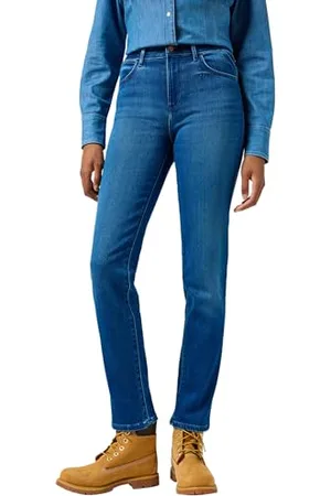 Wrangler Damen Straight Jeans, , 28W / 32L