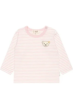 Steiff Unisex Baby Basic Langarm gestreift T-Shirt, , 68