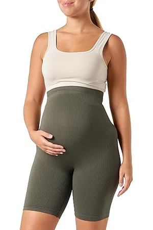Noppies Maternity Damen Nais Seamless Rib Biker OTB Shorts, Olive-P627, M/L