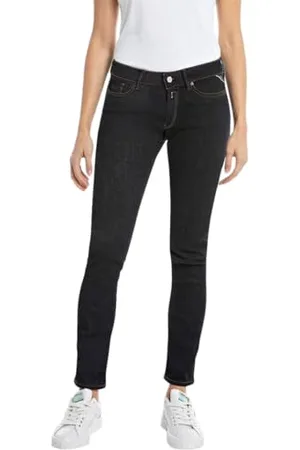 Replay Damen Jeans New Luz Skinny-Fit Hyperflex Forever Dark mit Stretch, (Blau), 25W / 32L