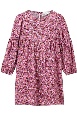 TOM TAILOR Mädchen Kinder Kleid mit Blumen, , 92/98