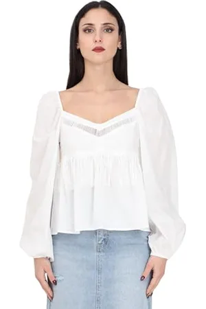 Pinko Damen Ewige Musselin Fransen Bluse, , 38