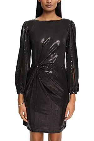 ESPRIT Collection Damen 112eo1e315 Kleid für besondere Anl sse, Schwarz, XS EU