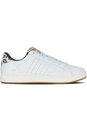 K-Swiss Damen Lozan Klub LTH Sneaker, WHT/Leopard/SNWWHT, 36 EU