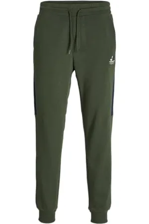 JACK&JONES JUNIOR Jungen Jpstgordon Jjkylo Sweat Pants Jnr Jogginghose, Navy Blazer/Detail:Blocking Goblin Blue/Relaxed Fit, 140 EU