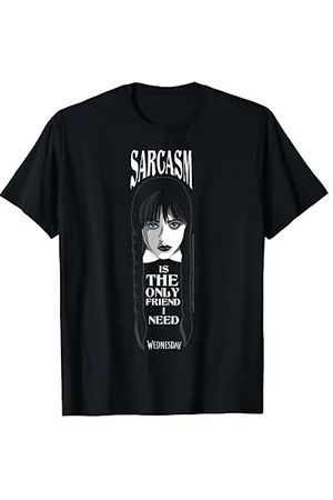 Wednesday Sarcasm Is The Only Friend I Need Quote T-Shirt
