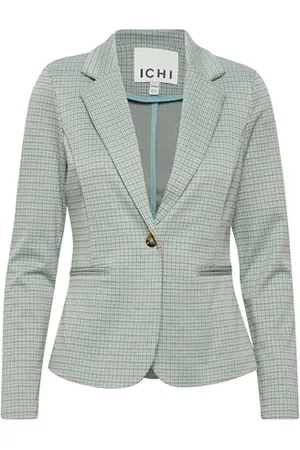 Ichi IHKATE Damen Blazer Kurzblazer Jacke mit Stretch und Reverskragen, Größe:XL, Farbe: