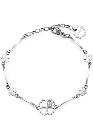 Brosway Armband Frau mit Symbol Kleeblatt aus Edelstahl | Kollektion CHAKRA - BHKB011
