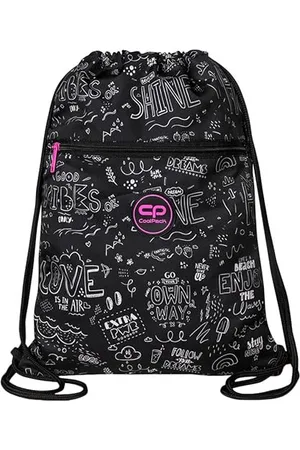 Coolpack D070325, Turnbeutel VERT B&W SCRIBBLE, Multicolor