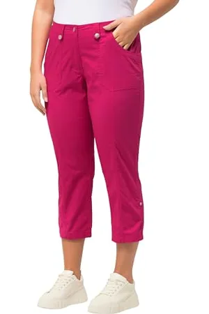 Ulla Popken Damen 7/8-Cargohose PANTS, , W45 / L32