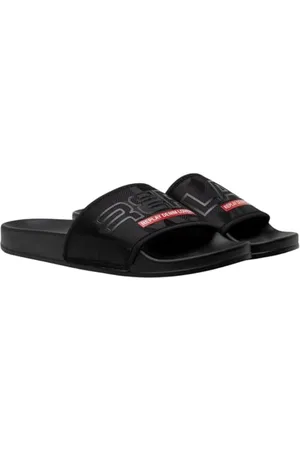 Replay Herren Badeschuhe Slipper, Schwarz (Camo Black 1665), 41