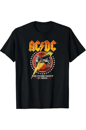 AC/DC Unisex T-Shirt , Vintage Classic, Kurzarm, Small, Musik-T-Shirt, Party, Alle, Imported, Baumwolle 100%