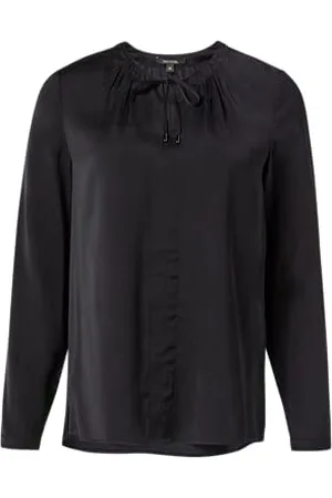 Comma, Satin Bluse Langarm