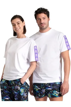 Arena Fun Planet Capsule Collection Unisex T-Shirt, White, Small