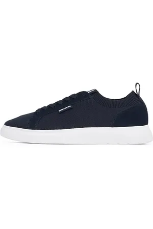 Tommy Hilfiger Herren Vulcanized Sneaker Light Knit Seasonal Elegant, Blau (Desert Sky), 42