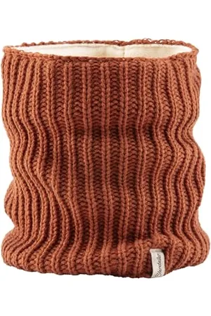 Sterntaler Schlauchschal aus Strick Unisex - warmer Baby Schal - Baby und Kinder Loop, gefüttert mit Microfleece - lehmbraun, 0