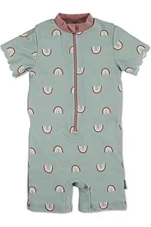 Sterntaler Schwimmanzug Regenbogen - Mädchen Badebekleidung - Badeanzug mit Flügelärmeln - Windeleinsatz bis Größe 86/92 - UV-Schutz 50+ Schwimmanzug - Baby Bademode Kinder - , Größe 92