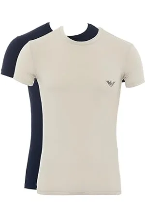 Emporio Armani Soft Touch Bamboo Viscose 2p T-Shirt mit Rundhalsausschnitt