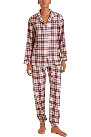 Calida Holiday Dreams Pyjama, lang Damen, Flannel